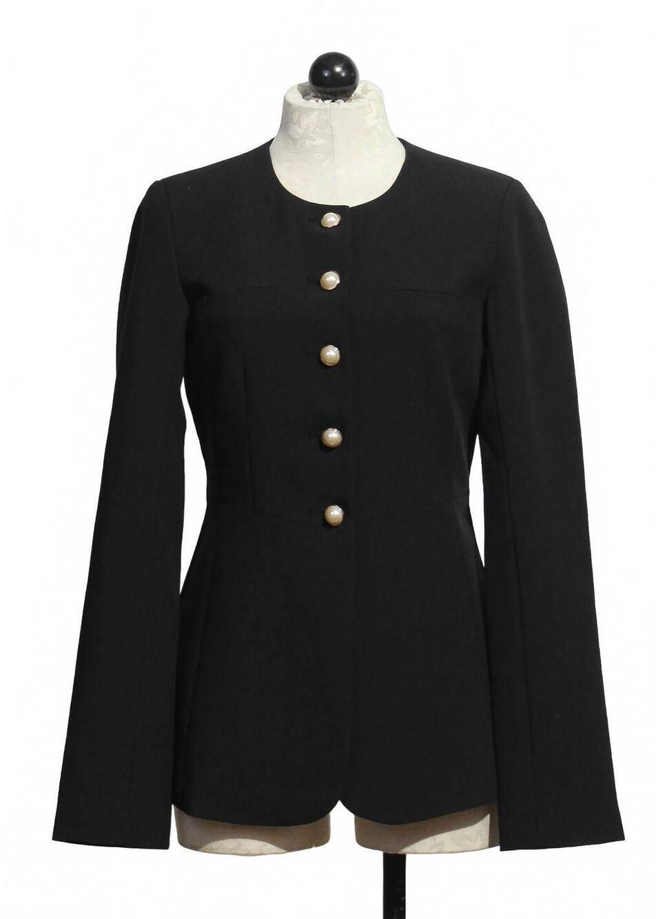 NEW FAVORITE DAUGHTER women's long sleeve clocking in top in black